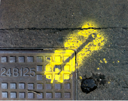 spanner-stencil Bomb-proof manhole cover